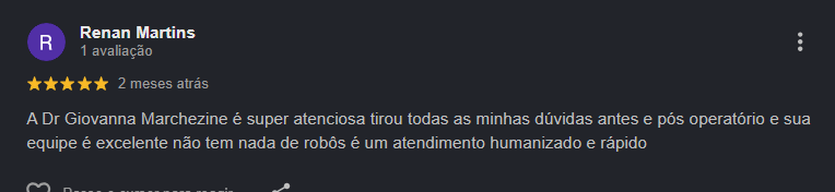 Depoimento sobre ambiente acolhedor